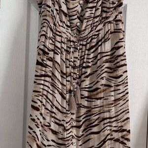 INC International Concepts Beige and Brown Skirt